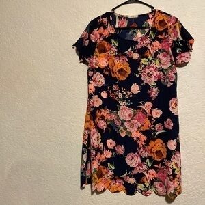 12 pm by Mon Ami USA floral short sleeve dress small